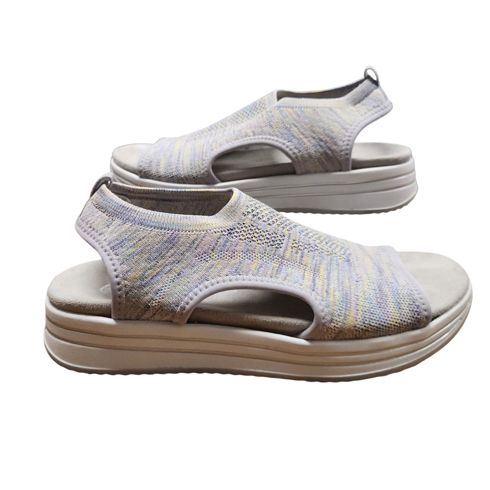 Remonte Soft‎ Women Multi Color Knit Slingback Platform Sandals Size 40 EU 9 US